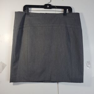 Womans Express Gray Mini Skirt Size 14 Length 19"
